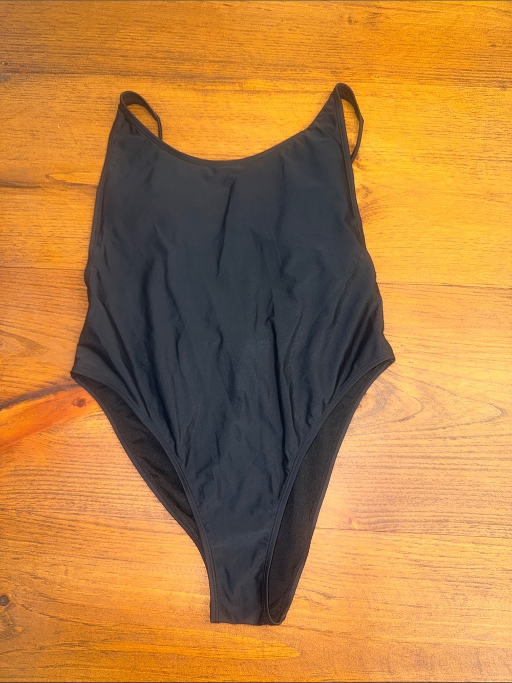Xhilaration Black Scoop One-Piece Swimsuit